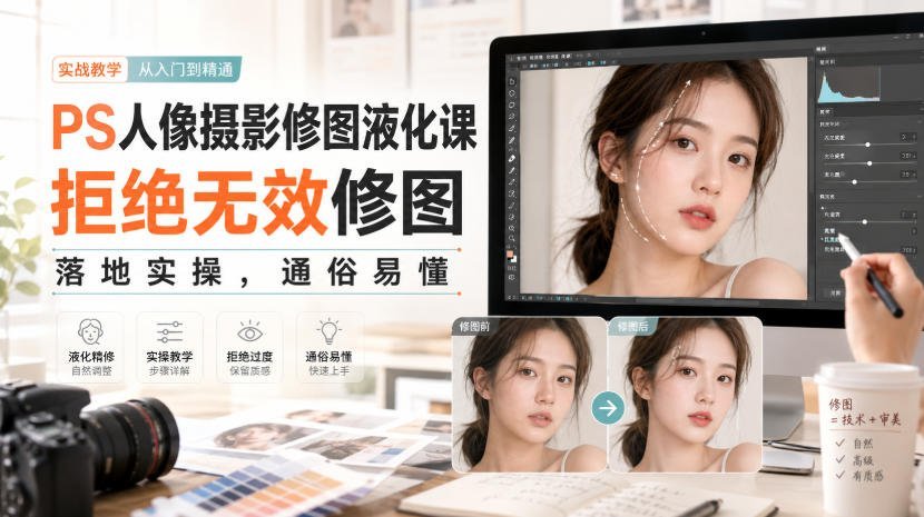人像修图液化实战课：告别无效操作，轻松掌握落地技巧