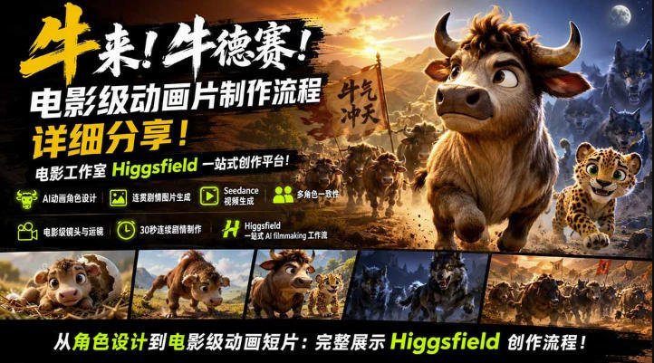 Higgsfield一站式电影级动画制作全流程揭秘，完整创作指南